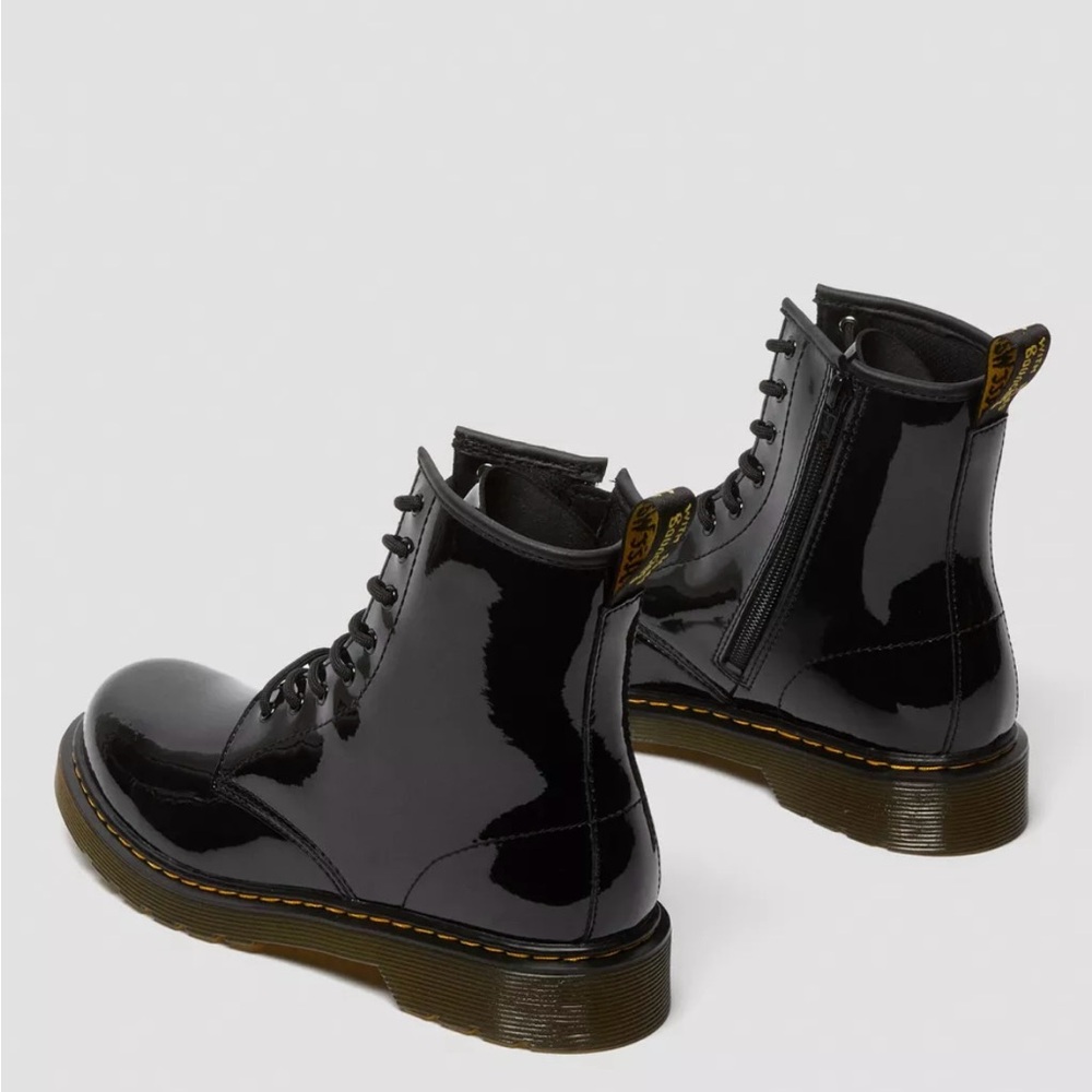 Dr. Martens Black Patent Leather Boots - Picture 2 of 12